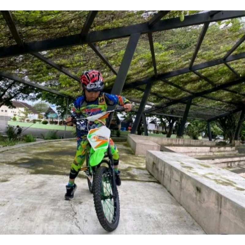 Sepeda anak laki laki 16 inchi BMX montana cross trail sepeda anak sepeda trail bel gas motor mirip 