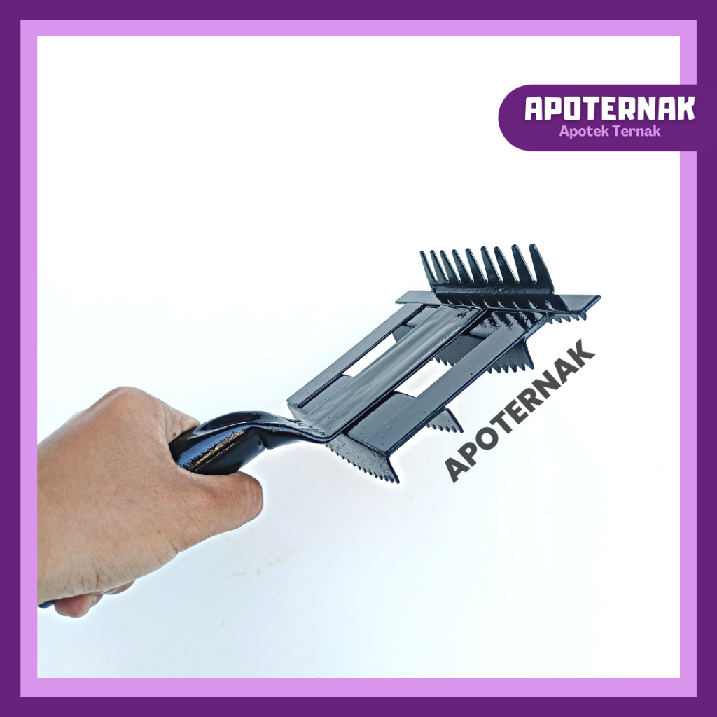 SISIR HEWAN KOTAK | Pembersih bulu kuda sapi domba kambing etawa horse hair comb