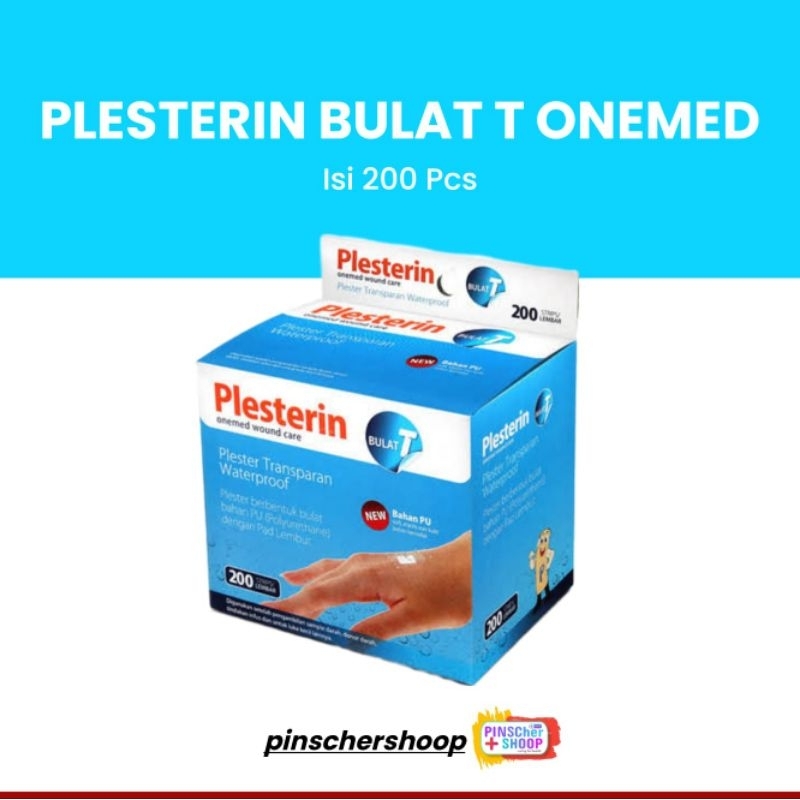 Plesterin Bulat T Transparan Onemed Isi 200 Pcs