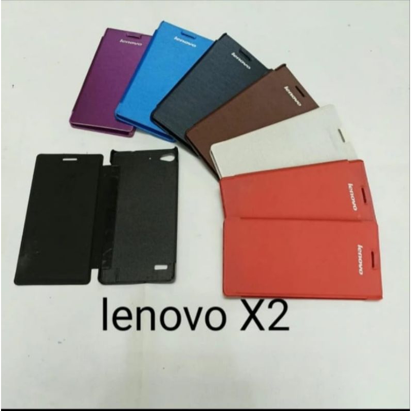 Flip Case Lenovo X2 . Vibe X2 Flipcase Bookcover Flipcover Flip Cover Book Cover Book Case Sarung Flip buka tutup