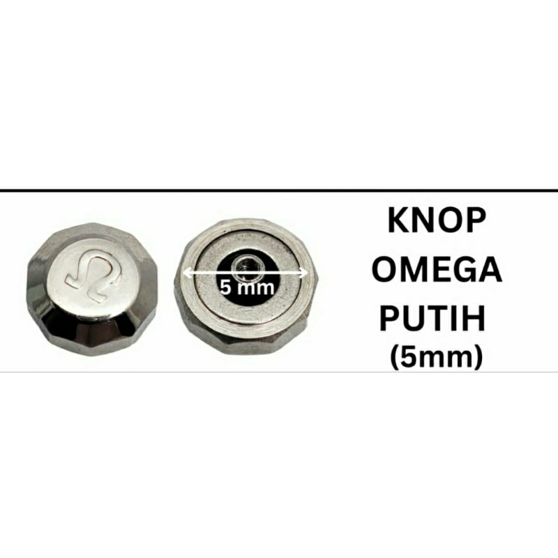 Knop Pemutar jam tangan omega  kwalitas original  5MM