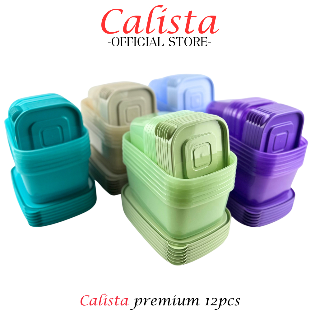 [ CALISTA ] TOPLES SET PLASTIK CALISTA RUMOI PREMIUM SET ISI 12PCS FOOD CONTAINER PREP KULKAS SET TEMPAT WADAH PENYIMPANAN MAKANAN SET