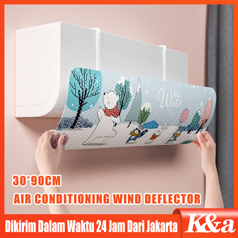 Penutup Penahan Angin Reflektor/Cover Penahan Angin AC / AC Reflector / AC Windshield Big Size 90*30cm