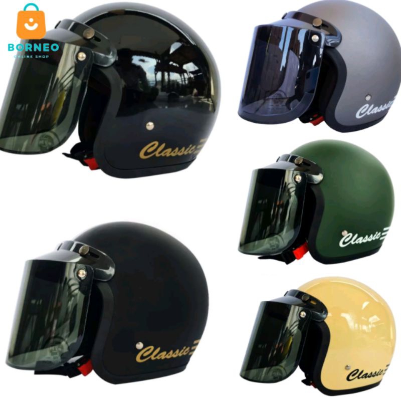 helm Bogo Retro original SNI