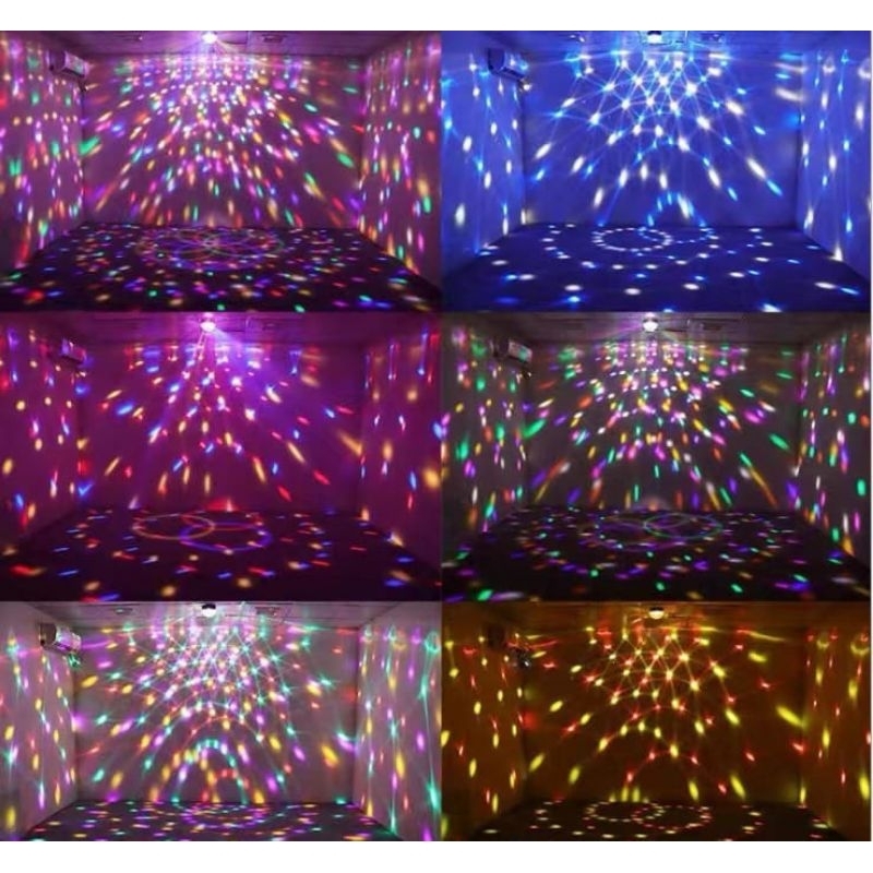 Crystal Magic Ball Disco Led 20W - Lampu Disco Led Warna Warni Untuk Pesta