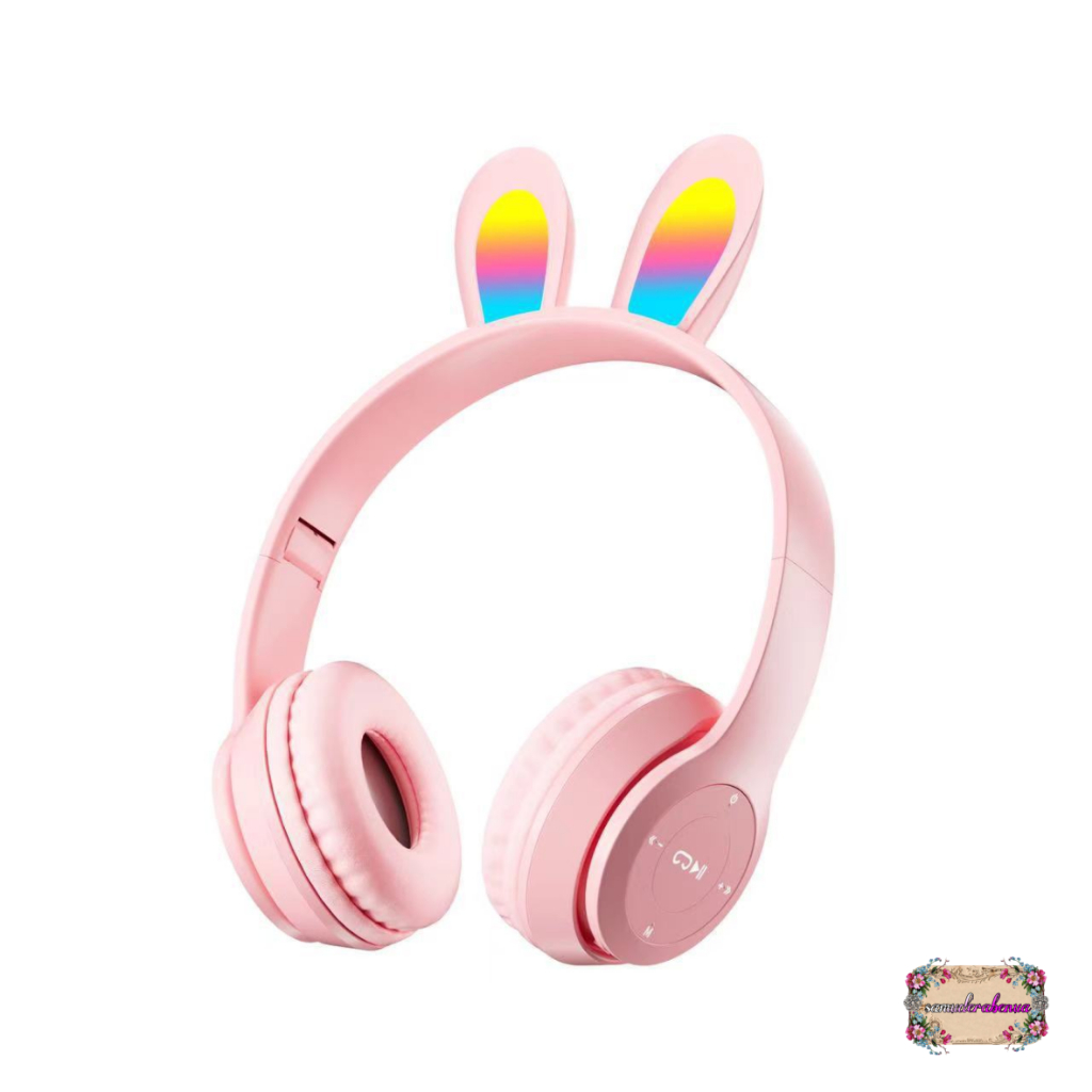 P47R CAT EARS HEADSET headphone Hf bando telinga kucing LED BANDO BLUETOOTH wireles RGB GAME HEADSET G-P47R LED WIRELESS super BASS SB5608