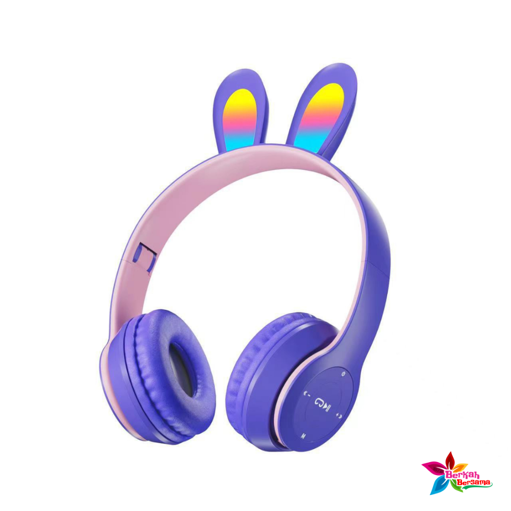 P47R CAT EARS HEADSET headphone Hf bando telinga kucing LED BANDO BLUETOOTH wireles RGB GAME HEADSET G-P47R LED WIRELESS super BASS BB8515