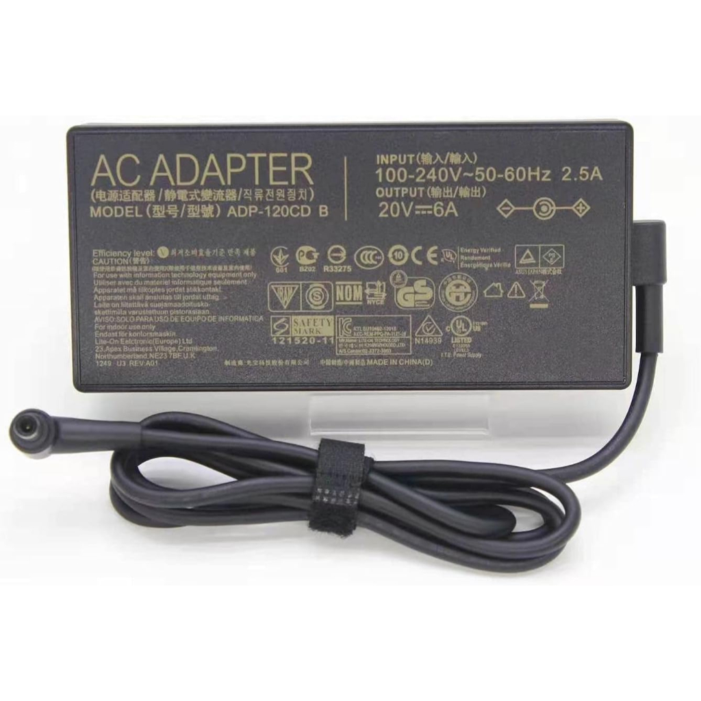 Adaptor Charger MSI GF63 Thin 11UC-261 11UC-263 11UC-262 20V 6A 120W