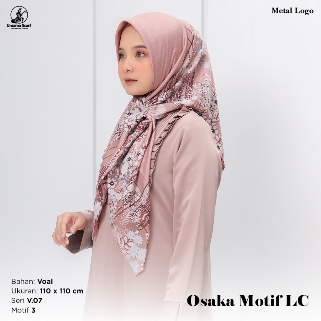 Kerudung Motif Segi Empat Osaka Motif - Umama Scarf