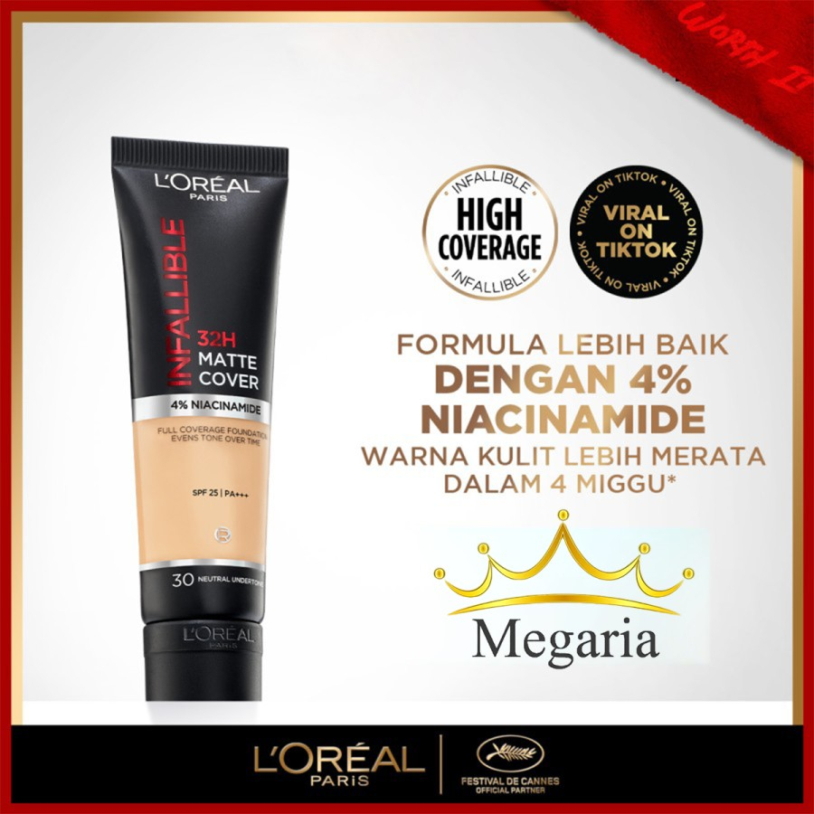 LOreal Paris Infallible 24H Matte Cover Foundation