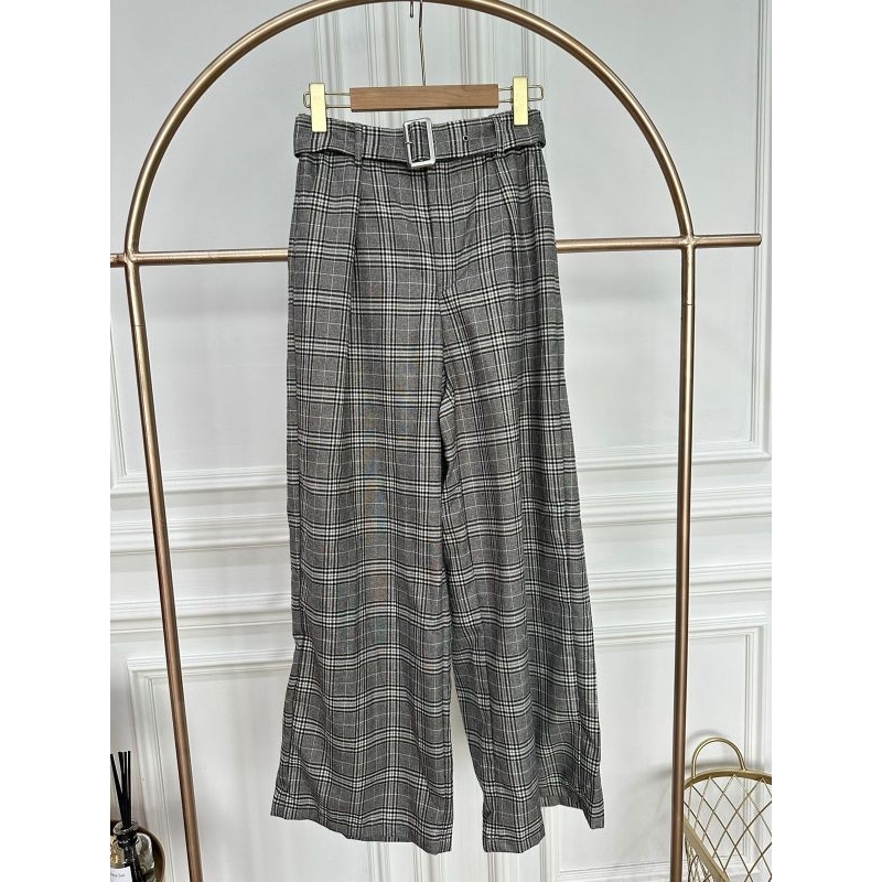 unq belted wide leg pants