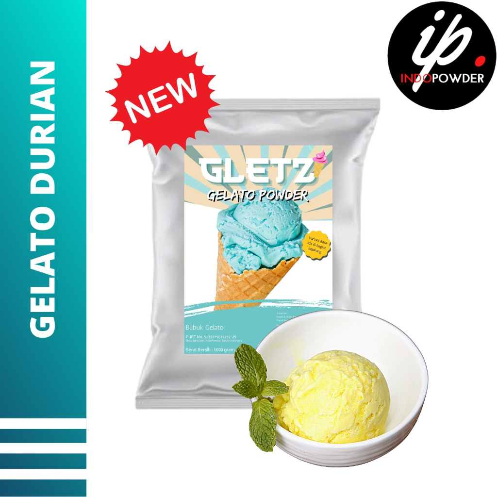 GELATO DURIAN 1Kg I Bubuk GELATO DURIAN I GELATO POWDER 1Kg