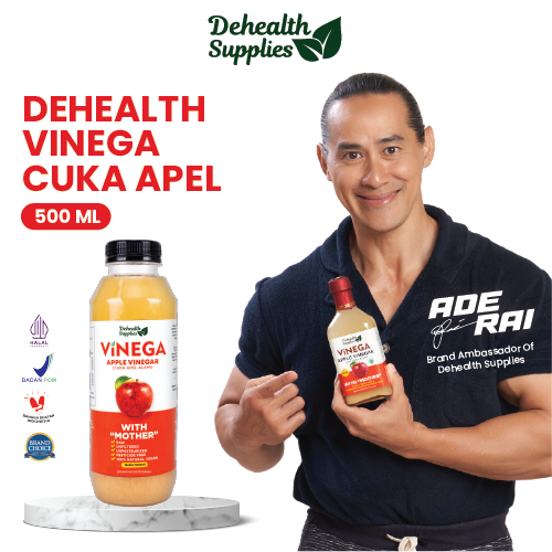 Dehealth Supplies VINEGA CUKA APEL 500ml Plastik - Apple Cider Vinegar