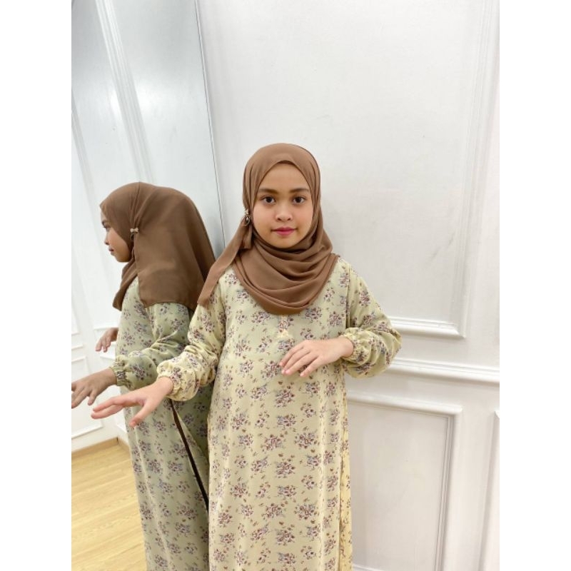 PB Prilly Busana - FLOWY ANAK GAMIS MALAYSIA MOTIF BABYDOLL PREMIUM - GAMIS ANAK MALAY - DRESS MELAYU - GAMIS 2 LAYAR ANAK