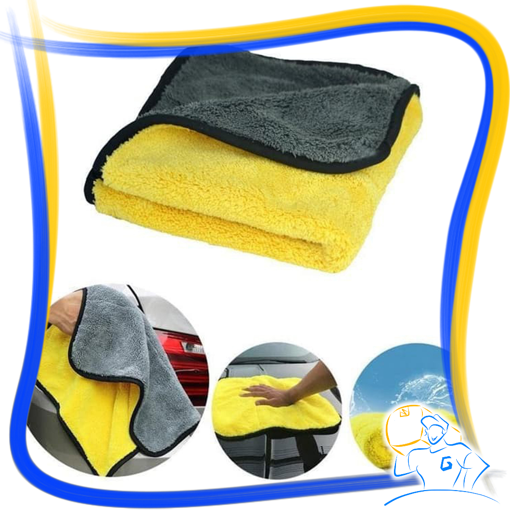 Kain Lap Mobil Microfiber Serap Air Daya Tinggi Uukuran 30 x 30 cm Lap Serbaguna Bahan Lembut dan Halus