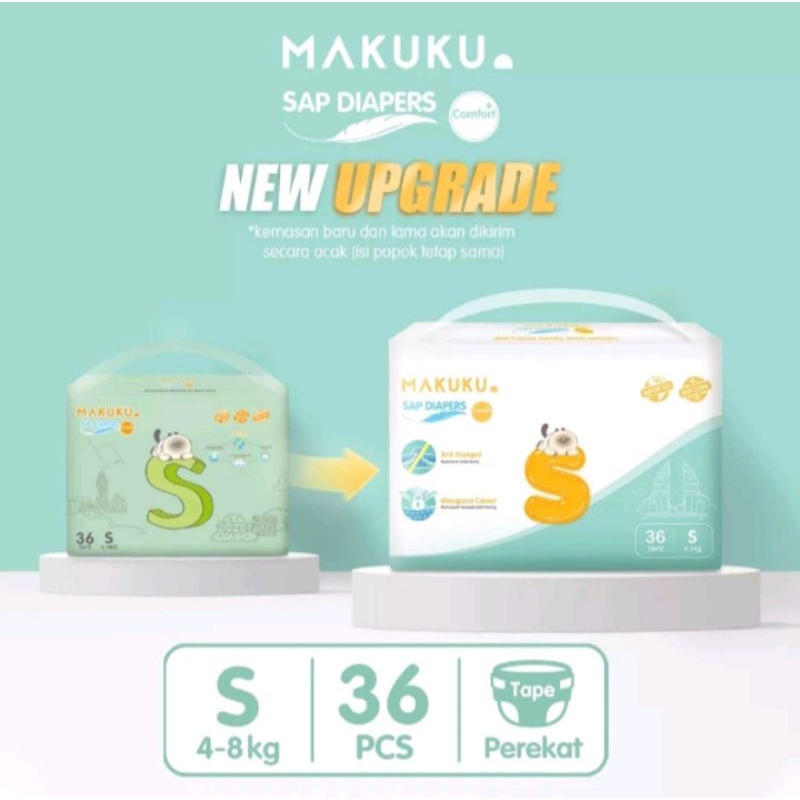 Makuku Diapers ukuran S36