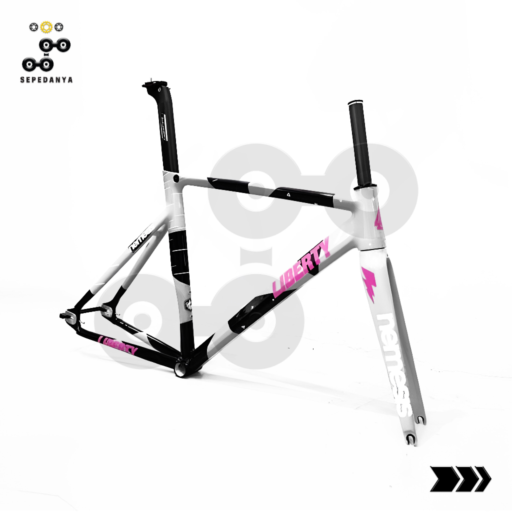Liberty Nemesis V1 Frameset Frame Set Alloy 700c Fork Full Carbon Tapered Headset Carbon Aero Seatpo
