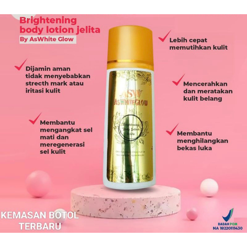 BPOM ASWHITE GLOW HB PEMUTIH EXSTRA WHITENING SUPER AMAN