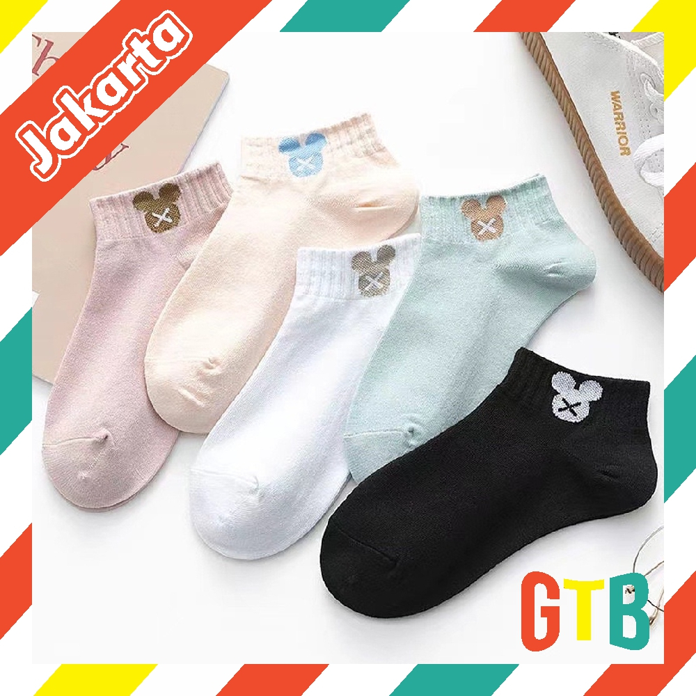 ❤️GTB❤️ Kaos Kaki Pendek Wanita Fashion Sock Motif Miki Mouse Semata Kaki KK140