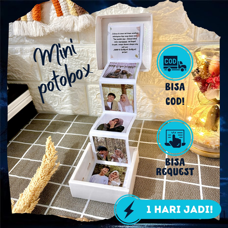 Fotobox mini |  kado ulang tahun | kado anniversary | kado pernikahan | kado wisuda | graduation | wedding | ultah | kado cowok cewek | kado unik | kado lucu | Hadiah wisuda | hadiah pernikahan | hadiah ulang tahun | gift box | hadiah untuk wanita pria