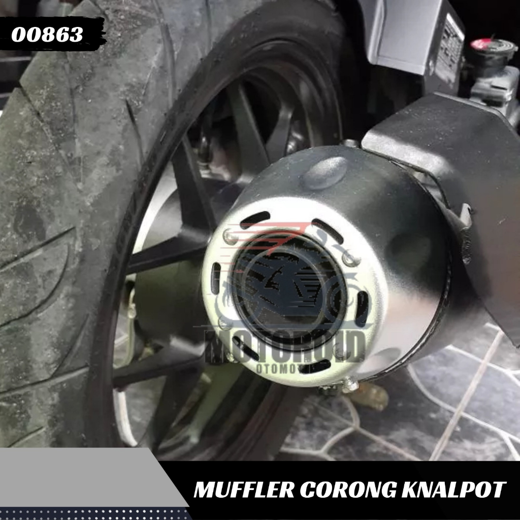 Corong Knalpot Vario 125 Import Quality Muffler Silver