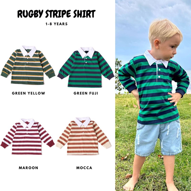 Baju Anak - Rugby Stripe Shirt