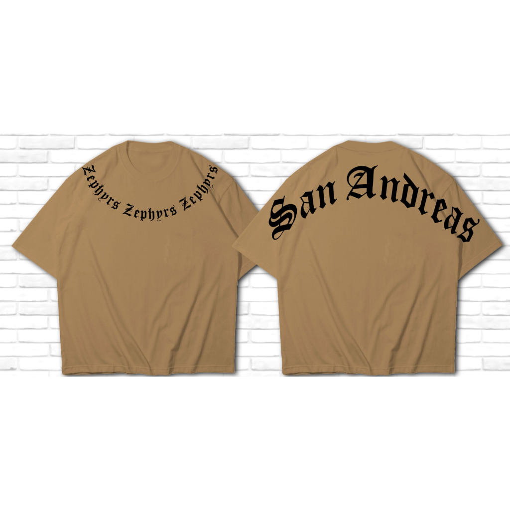 KAOS TSHIRT ATASAN PRIA SAN ANDREAS/LA/SAN FRANSISCO