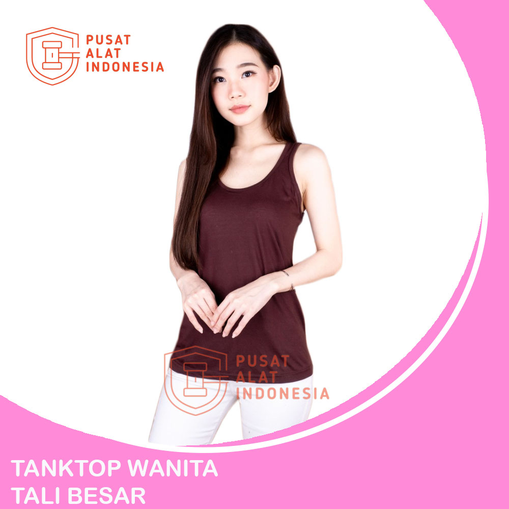 Tanktop Wanita Tali Besar Singlet Katun Tt01