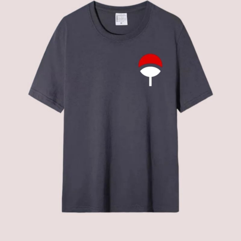 Kaos pria atasan oblong dewasa baju kaos pria lengan pendek baju cowok LOGO KLAN UCHIHA