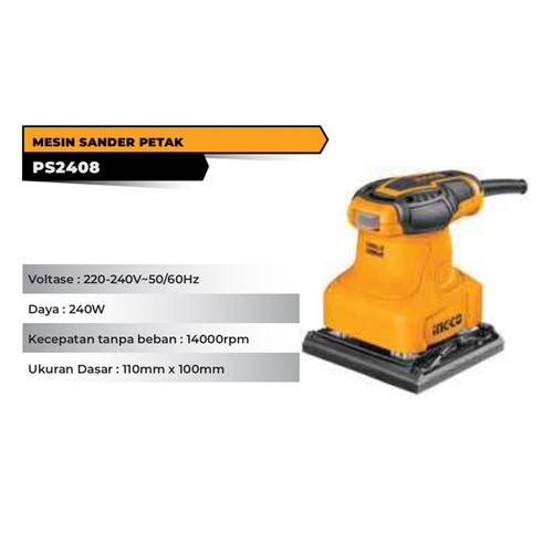 Ingco Mesin Sander Petak PS2408 Mesin Amplas