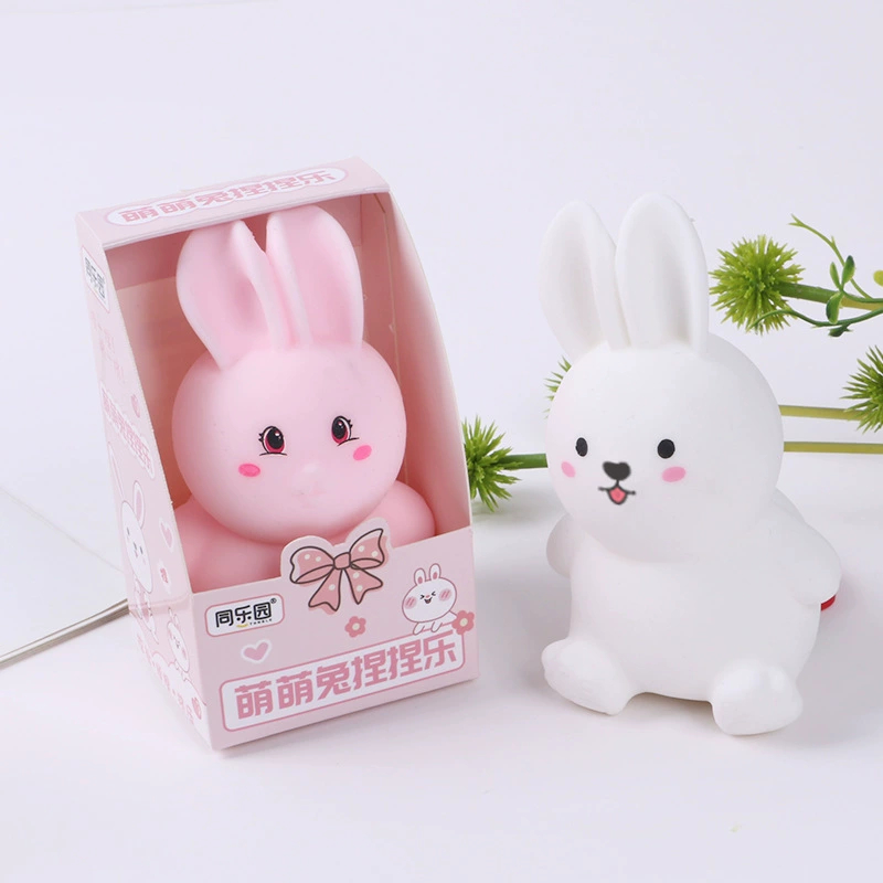 Mainan Squishy Jumbo Antistress Bantuk Rabbit Stand Mainan Hiasan Squishi Mainan Lucu Mainan Pencet-Pencet