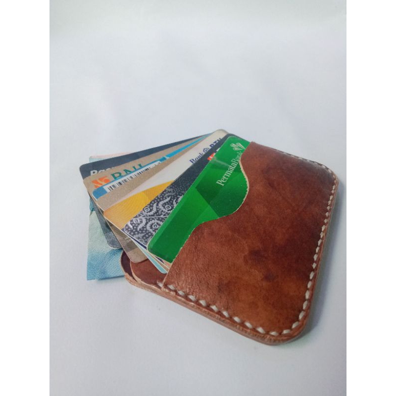 dompet kartu slim kulit asli dompet kulit cardholder dompet handmade dompet simple