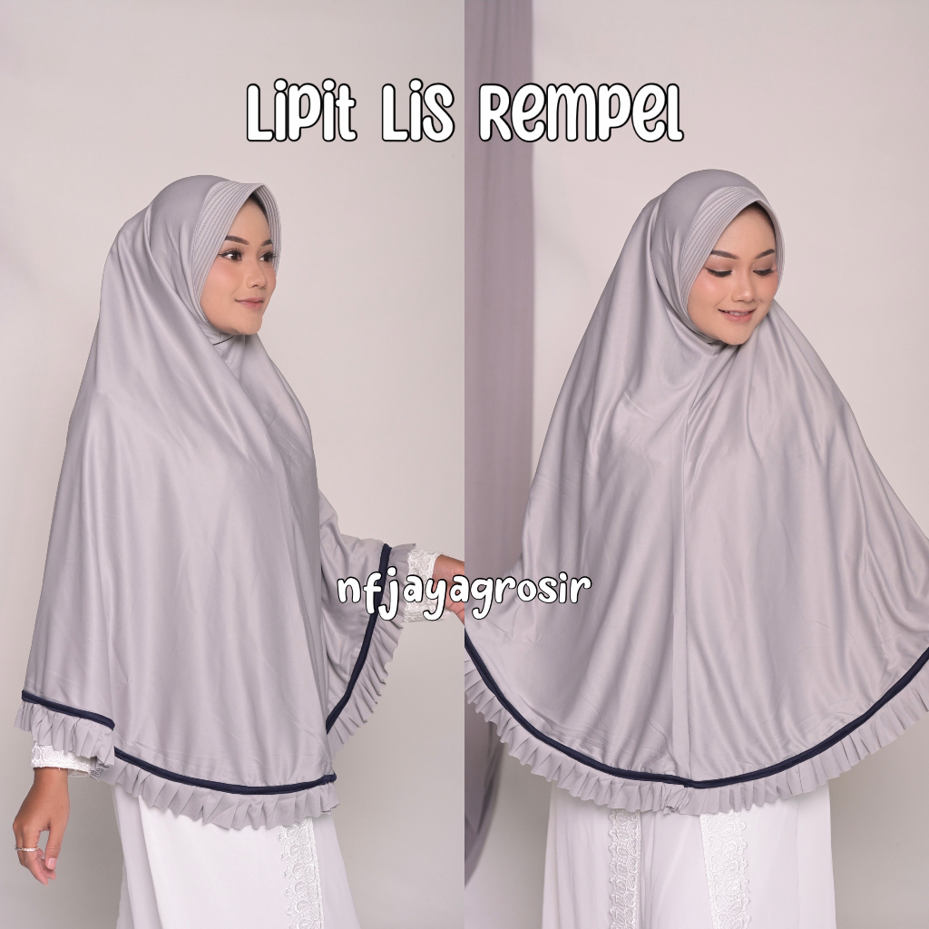 TERBARU HIJAB JUMBO JERSEY LIPITLIS REMPEL  / HIJAB SYARI TERLARIS  / JILBAB JUMBO KEKINIAN FASHION 