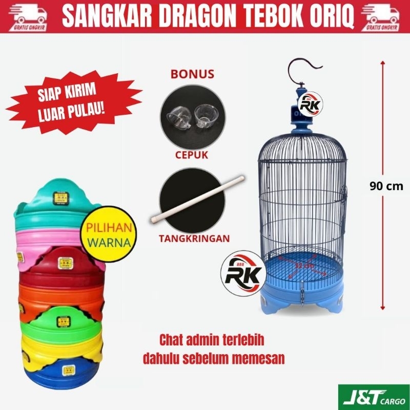 SANGKAR LOVEBIRD BESI DRAGON ORIQ JAYA