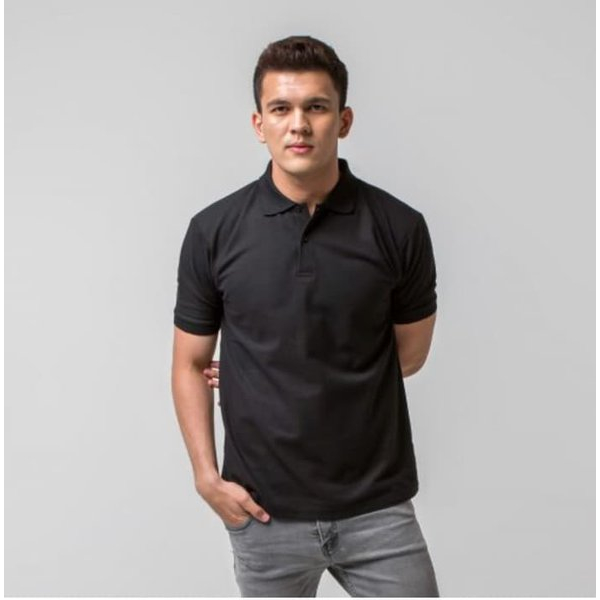 Kaos Polo Hitam Black Lacoste Cotton Pique