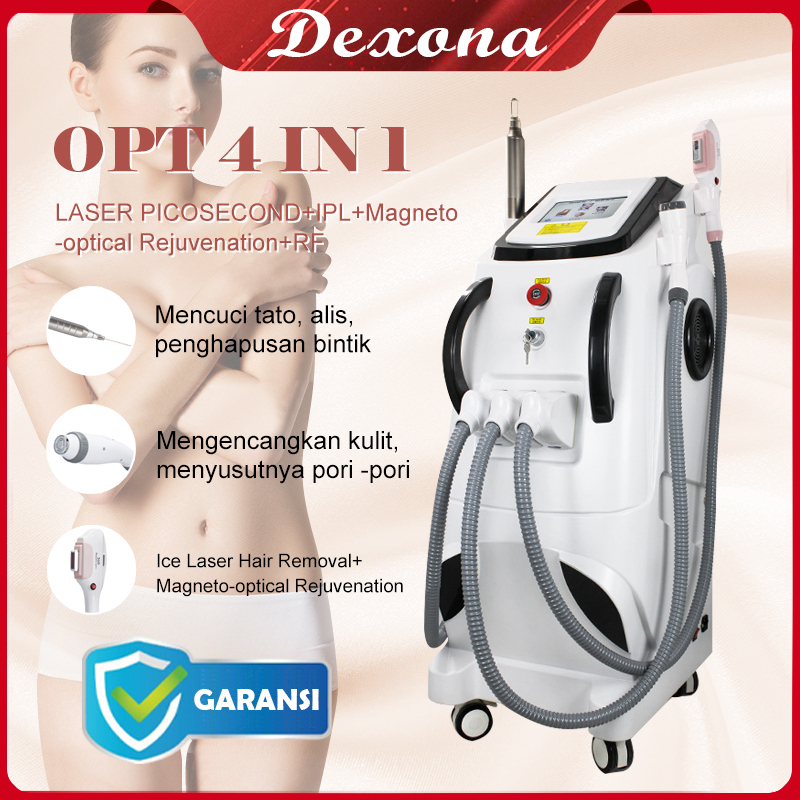 ⭐Garansi⭐4 in 1 Laser Picosecond + IPL Hair Removal + RF + Magneto-optical Rejuvenation Laser Menghilangkan Tattoo OPT SHR Pelatihan Jaminan ly