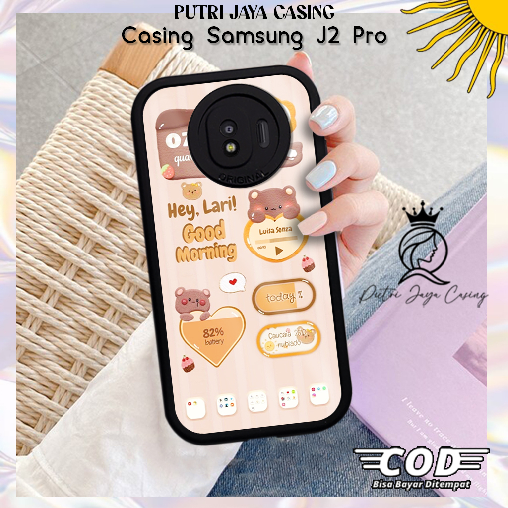 Case Hp Samsung J2 Pro Casing Samsung J2 Pro Motif BEAR01 Casing Terbaru Case Karakter Lucu Casing L