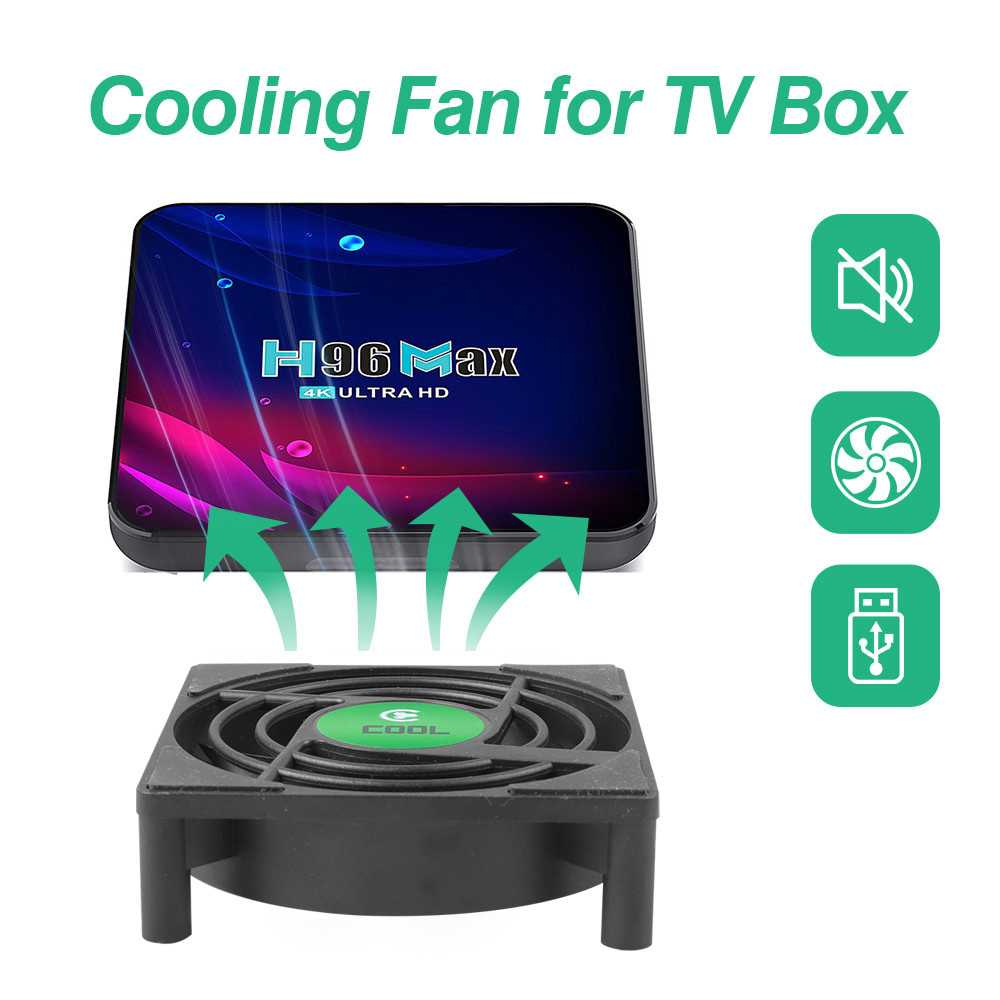 Kipas Pendingin TV Box Cooler Radiator Mini Fan Kecepatan 2500 RPM Kipas Penurun Suhu Panas Televisi Berkualitas