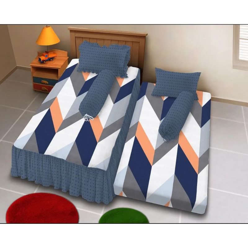 VLV Sprei  2in1 D'Luxe Kintakun untuk bed sorong 120x200  motif amina