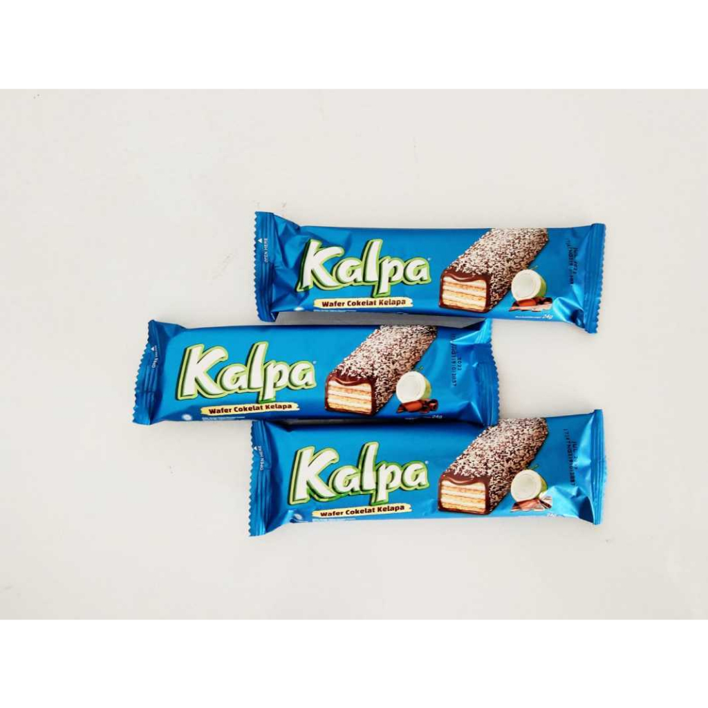 

{ PerBox isi 12} - Kalpa Wafer Cokelat dengan tabuaran Kelapa Isi 12pcs x 22gr