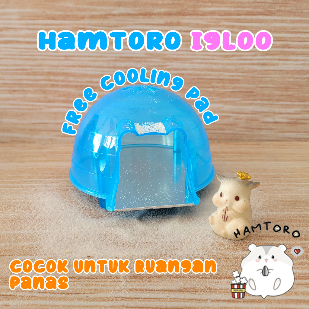 Hamtoro IGLOO FREE Cooling Pad Inside! Mainan Rumah Hamster