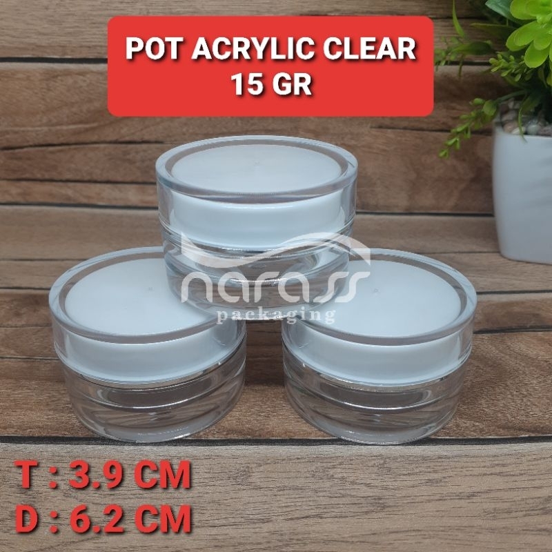 POT ACRYLIC CLEAR 15 GR
