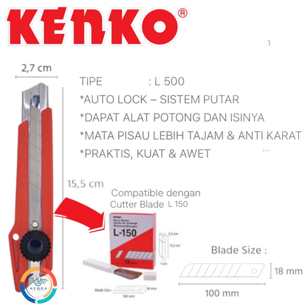 

Kenko Paper Cutter | Pisau Kertas L 500