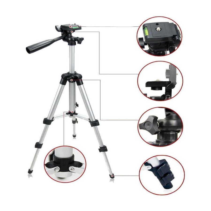 Tripod 1 meter 3110 plus Holder Tripod kamera Hp 1 meter