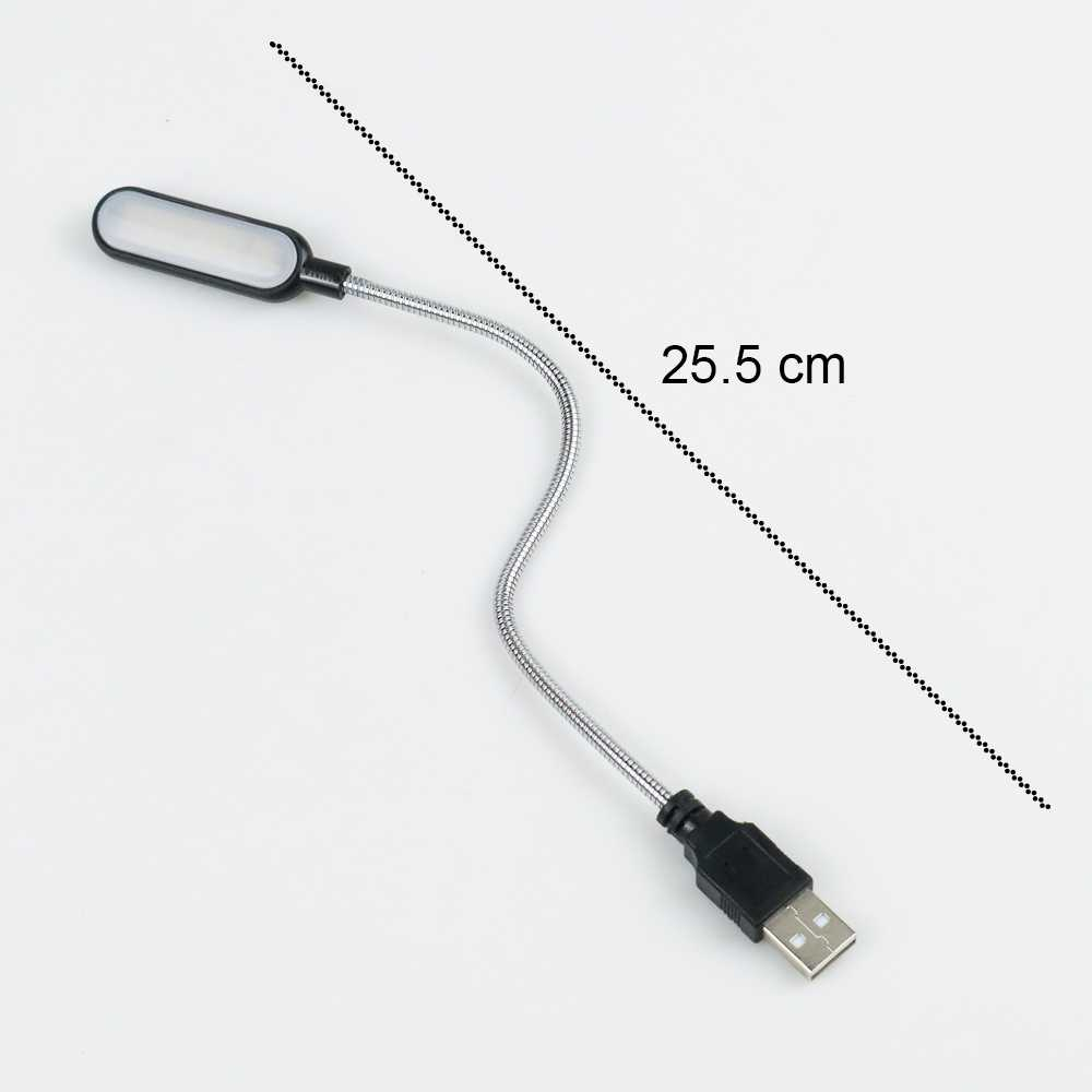 Lampu Baca Mini LED Reading Lamp Flexible USB Plug 5V Lampu Belajar Cahaya Optimal Leher Lampu Fleksibel