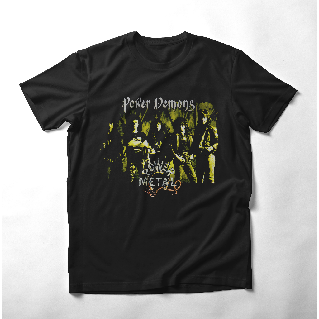 Kaos Band POWER METAL POWER DEMONS Kaos Rock Metal Kaos Distro Pria