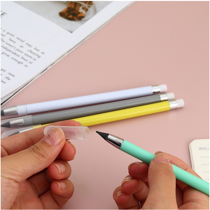 MACARON SERIES BLACK TECH MAGIC PENSIL PENSIL ETERNAL ABADI TANPA SERUT [ CREATIV ]