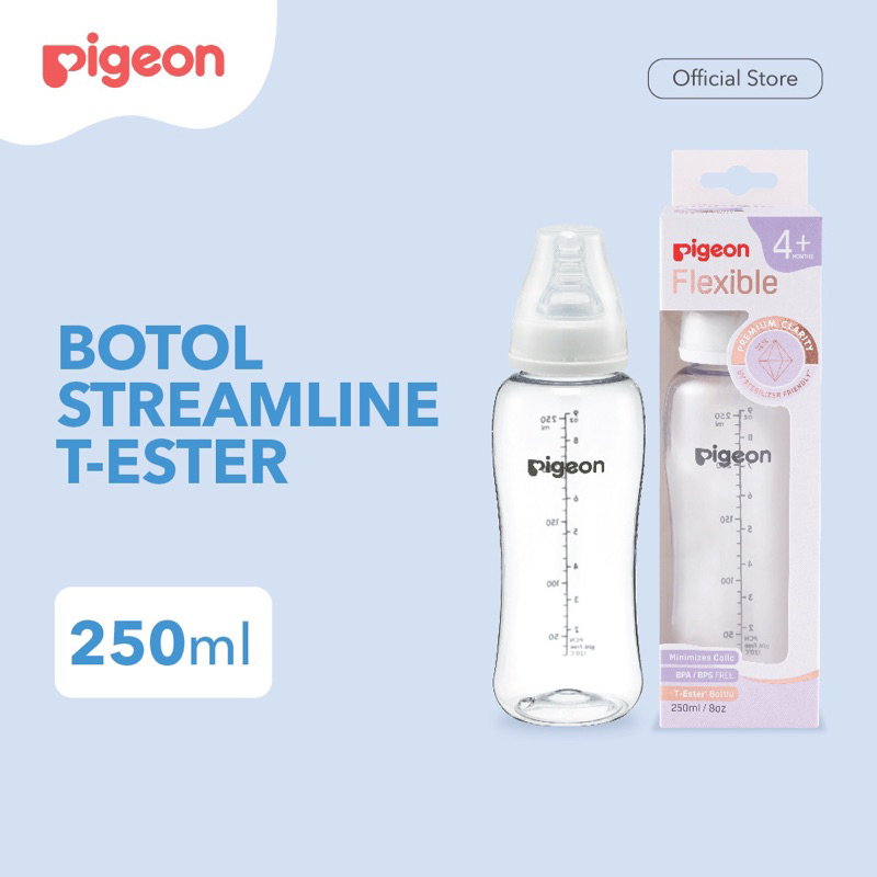 PIGEON Botol T-Ester Streamline 150ml &amp; 250ml with S-type Nipple