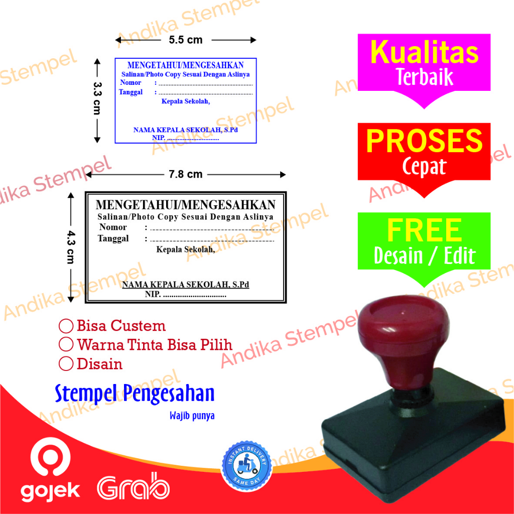 

STEMPEL LEGALISIR STEMPEL PENGESAHAN