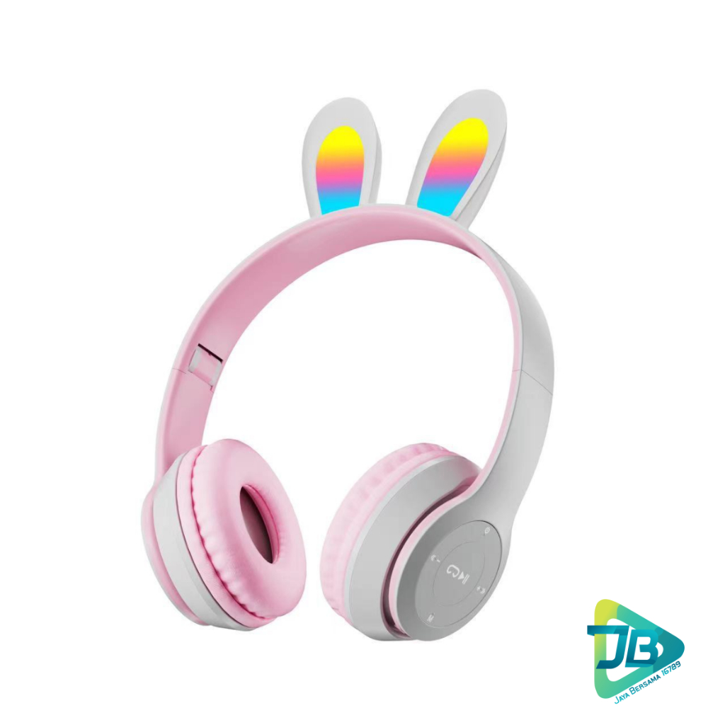P47R CAT EARS HEADSET headphone Hf bando telinga kucing LED BANDO BLUETOOTH wireles RGB GAME HEADSET G-P47R LED WIRELESS super BASS JB8955
